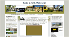 Desktop Screenshot of goldcoastmansions.com