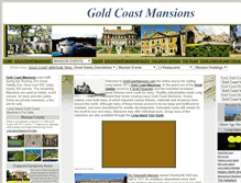 Tablet Screenshot of goldcoastmansions.com